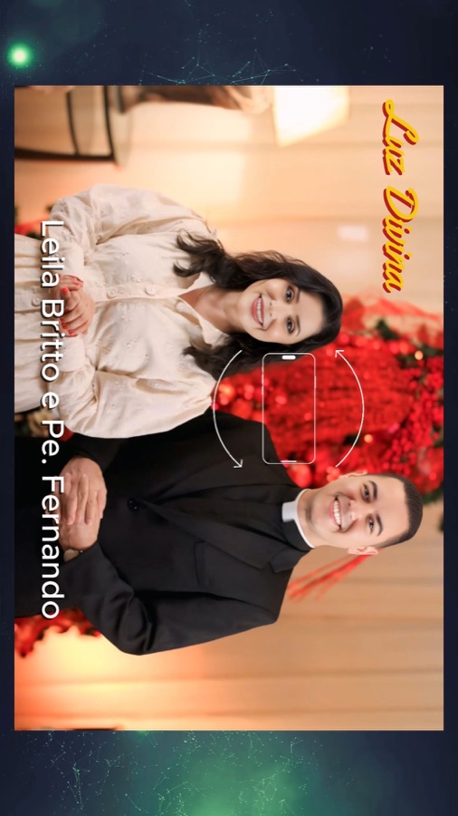 Cartaz de Natal Solidário — clipe Luz Divina