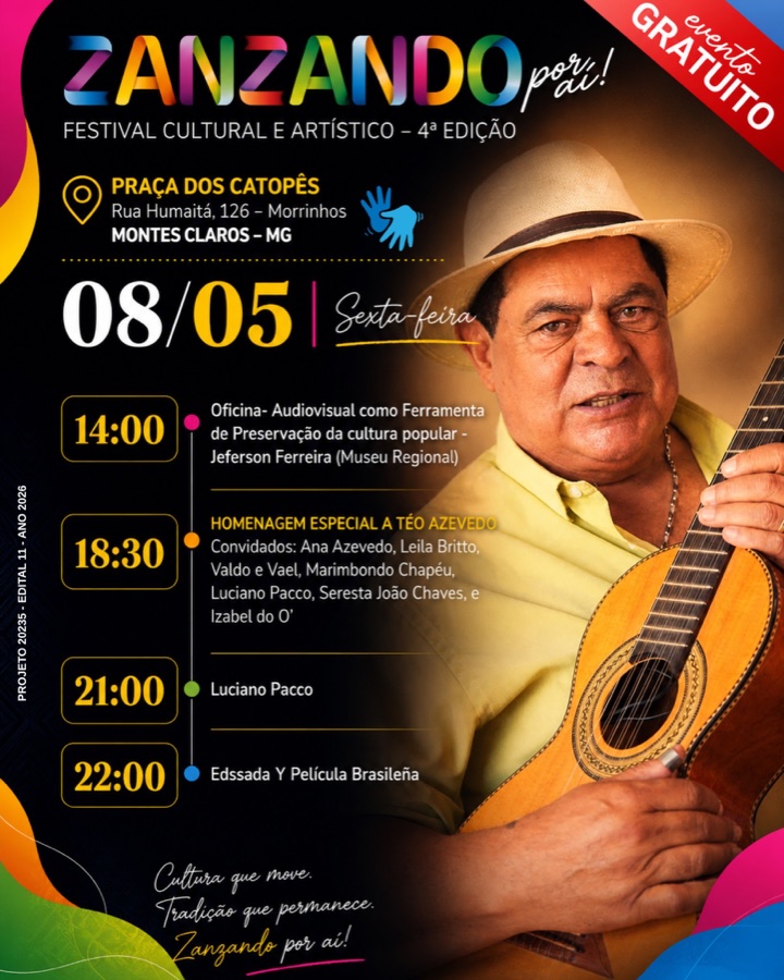 Cartaz de Festival Zanzando Por Aí — 4ª edição (sexta)