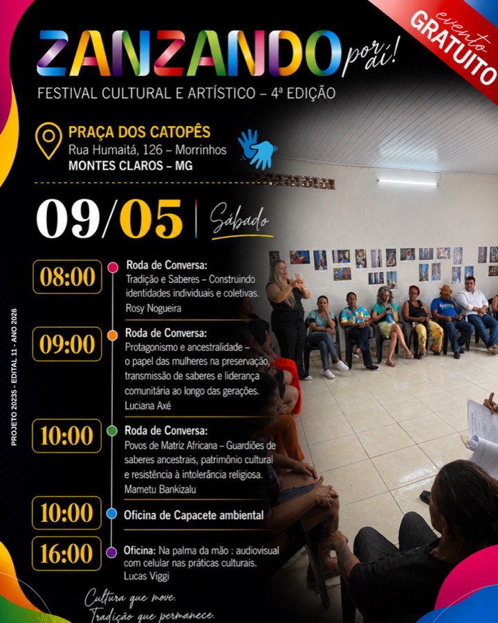 Cartaz de Festival Zanzando Por Aí — 4ª edição (sábado)